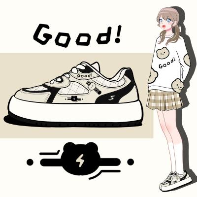 China Fashion Trend Kawaii Chunky Shoes Lovely Girls Students Platform Sneakers Breathable Casual Comfort Women Tennis Shoes for sale