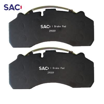 China High Quality Truck Brake System SAC Factory Truck Brake Pads For MAN Trucks WVA29059 29087 for sale