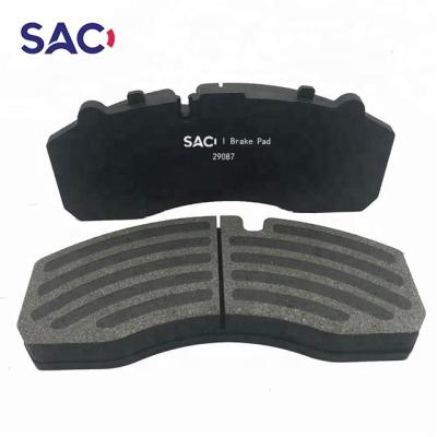 China High Quality Truck Brake System Truck Disc Brake Pad 29087 29105 29106 For DAF MERCEDES MAN SCANIA Truck Trailer Brake Pad for sale