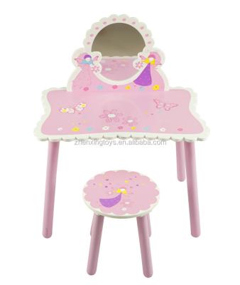 China Wooden kids dresser table, wood vanity for sale