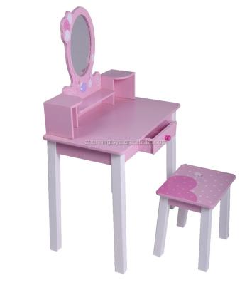 China Wooden kids morden dressing table with mirrors, vanity table for sale