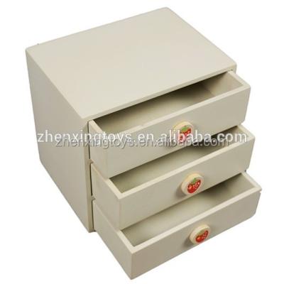 China Sustainable Three Floors Kids Wooden Mini Storage Box, Storage Drawer for sale