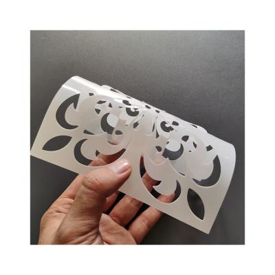 China Economical Reusable Custom Design Plastic Ceramic Tile Flower Sandblasting Flower Stencils for sale