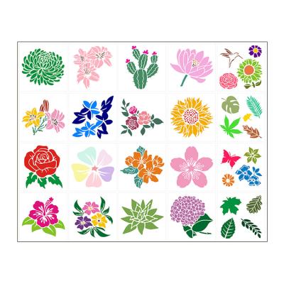 China Guaranteed Quality Waterproof Flowers Collection Patterns Custom Stencil For Cake for sale