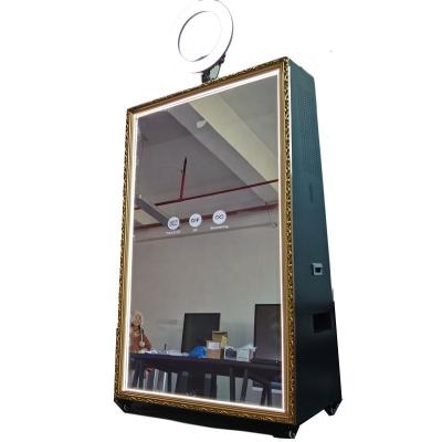 China Metal Case + Tempered Glass Panel Mirror Photo Booth Vending Machine Cheap Custom Factory Printer Image Selling Machines For Business And Party for sale