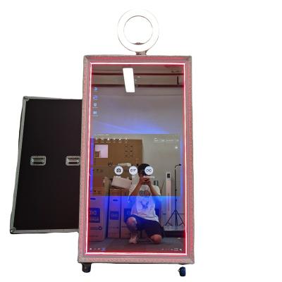 China Metal case+tempered glass panel touch screen vending machine 360 ​​automatic photo booth photobooth kiosk with printer for sale