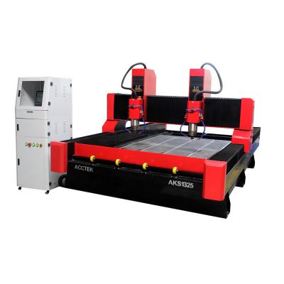 China Hotels Double Spindle Head Stone Engraving CNC Router, Stone Cutting Machine for Wood, Stone, Acrylic for sale