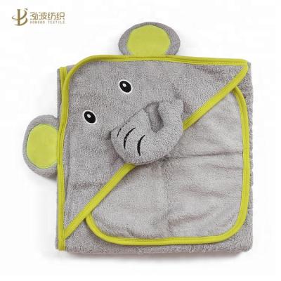 China Design QUICK DRY Animal Bamboo Towel Baby Hooded Hooded Towel Bath Towel for sale