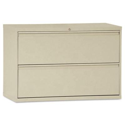 China Office Storage Style Industrial Beige Metal Expandable Side File Cabinets 36 Wide 2 Drawer With Key Lock, 2/3/4 Drawers Available for sale