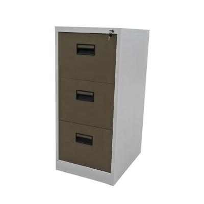 China Expandable Small Package Office A4 FC Paper Size 3 Drawer Metal Storage Industrial Large File Cabinet with Lock and Anti Tilt Mechanism for sale