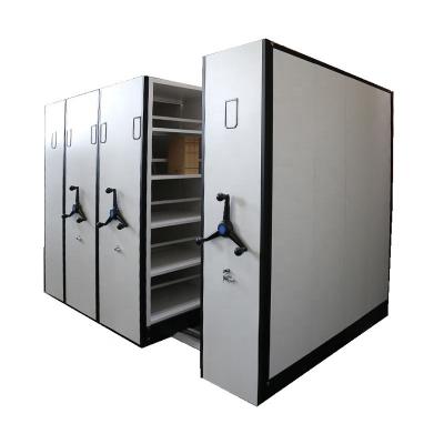 China Mechanical mobile storage system bank hospital library archive shelf compactor (height) adjustable high density compact mobile filing for sale