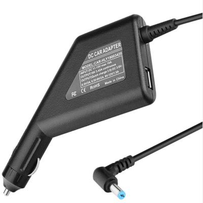 China ABS+PC Flame Retardant Material 65W 19V 3.42A 5.5*1.7mm Portable Car Notebook Car Charger Laptop Car Adapter for ACER for sale