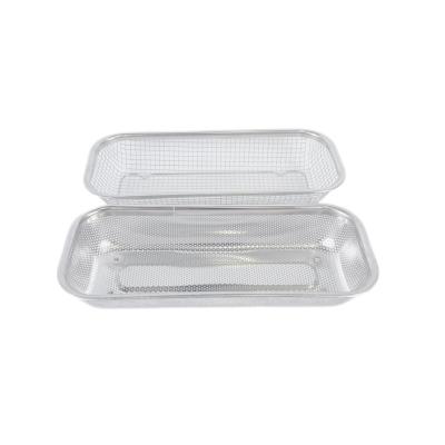 China Convenient Hot sale home fruit storage wire basket single silvery steel wire tray for sale