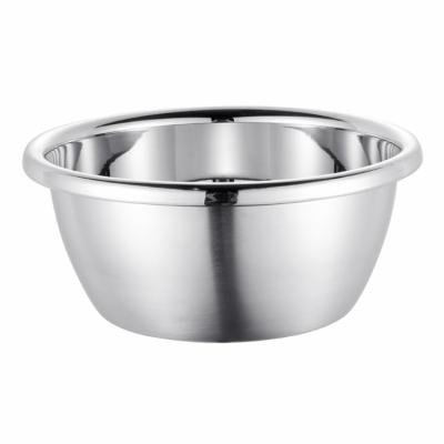 China Sustainable custom logo Utensil Soup Deep Basin Rice Bowl Various Sizes Stainless Steel  metal Basin for sale