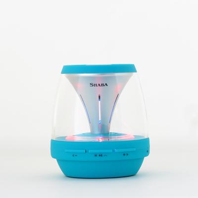 China VS-18 Mini Loudspeaker Factory Price Transparent Luminous Portable BT Smart Wireless Speakers With FM Radio for sale