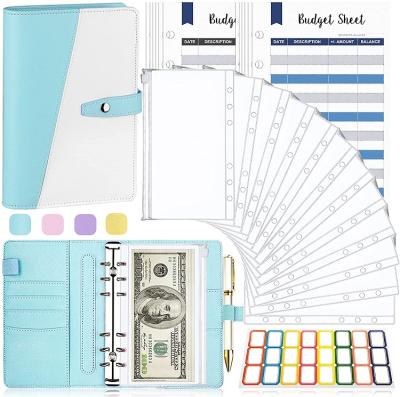 China Promotion/Gift/Notepad/Organizer/Planner Money Organizer For Cash Budget Binder With Cash Wraps A6 Notebooks Cover for sale