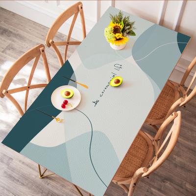 China Workable Art Painting Table Mat for Kitchen PVC PU Place Mat Dining Table Place Mat in Custom Printing Mat for sale