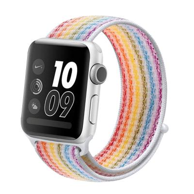 China Multi Color Nylon Customization Buckle Strap For Apple Watch Hottest Styles In 2021 Custom Watch Strap for sale