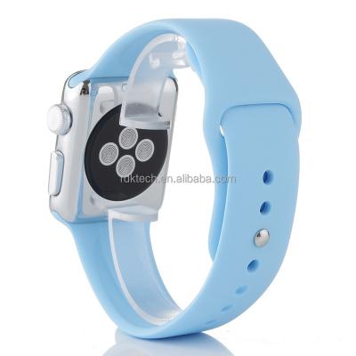 China Hottest Color Printing Fashion Fashion Watch Band Styles In 2021 Custom Handle Made Apple Watch Strap Silicone Strap for sale