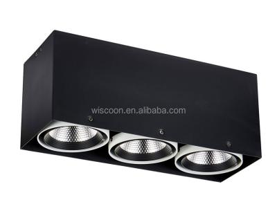 China Aluminum triple trimless led downlight ceiling 54W qualified exit and entry waltage for sale