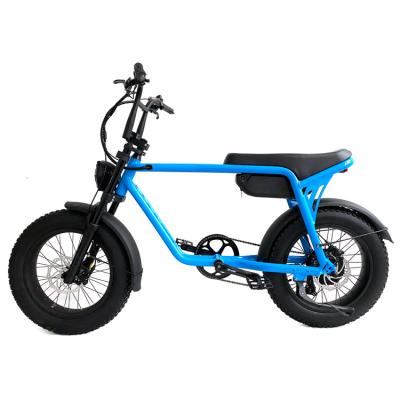 China New Design Aluminum Alloy Hydraulic Disc Brake 20MPH Fat Tires Electric Mountain Bike With 500W Motor for sale