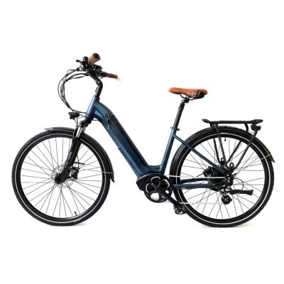 China High Quality Aluminum Alloy Brown Wheel Design Down Tube Battery City Cruiser Waterproof Hidden Electric Bike for sale