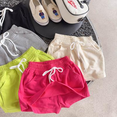 China 2023 other new hot sale elastic waist short skirt a-line pants with drawstring summer children's short skirt half skirt casual pants for sale