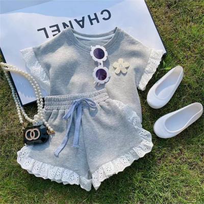 China 2023 Summer Other Children's Clothes Girls Short Sleeve Shorts Sets Children's Summer Clothes Kids Beach Tracksuits Costume for sale