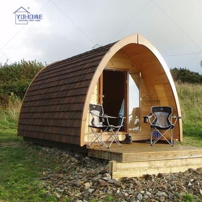 China China top supplier low cost low cost prefab eco pod cabin resort camp mobile home pod cabin wooden glamping house arched cabins kit for sale