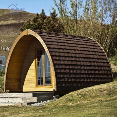 China China manufacturer modern prefab mobile cabin top wooden glamping pod frame glamping pod with bathroom glamping pod wood for sale