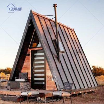 China Modern Australian Modular Contemporary Fabricated Metal One Frame Cabin Homes 30 m2 80m2 Steel Frame Modern Prefab Homes Kit for sale