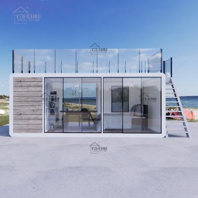 China Prefabricated house style prefab house garden garden office pod ready tiny modern German modular homes cheap for sale