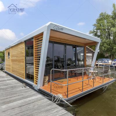 China Modern Design Cheap Prefab Pontoon Houseboat Modern Design American Luxury Houseboat Floating Houseboat Floating Houseboat for sale