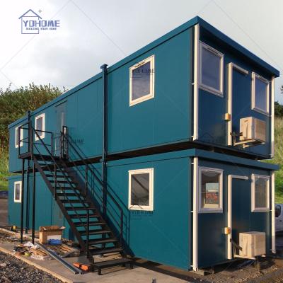 China China custom 2 floor prefab steel frame container house wellcamp mobile container house prefab China shipping container for sale