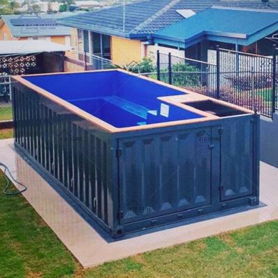 China Modern Australian Standard Prefab Shipping Container Containerized Galvanized Swimming Pool Container Pool for sale