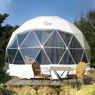 China Modern outdoor glamping waterproof pvc prefab geodesic dome prefab home modular home dome home prefab house for sale