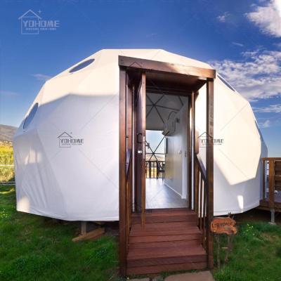 China Modern outdoor glamping pvc igloo igloo house waterproof dome prefab fiberglass off grid dome house 6m portable plastic dome tent house for sale