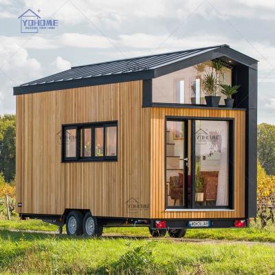 China Philippines Modern Luxury Wooden Portable Villa Mobile Home Trailer Prefab Tiny House On Wheels Portable Cabins For Sale for sale