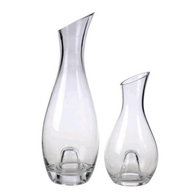 China Viable hot selling high quality blown high quality 1.5L 0.9L hand wine glass decanter NEW for sale