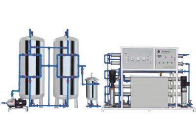 China Reinigungsapparat-Wasserbehandlungs-Ausrüstungs-Edelstahl-Behälter RO-2000LPH mit Quarz und Kohlenstoff zu verkaufen