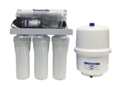 China Stadiums-Umkehr-Osmose-Wasser-Filter 50GPD RO-50 5 mit Stahl3.2G druckbehälter zu verkaufen