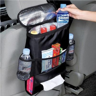 China Universal Auto Car Back Seat Boot Organizer Trash Net Holder Travel Storage Bag for sale