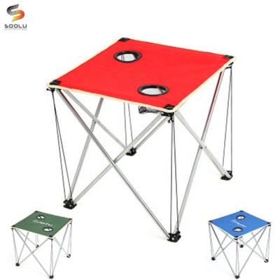 China Lightweight Thicken Outdoor Folding Table Oxford Cloth Coffee Table for sale