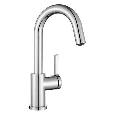 China Chrome Thermostatic Faucets Chrome 360 ​​Hole Swivel Bar Mixer Handle Single Handle Prep Kitchen Sink Modern Single Faucet Small for sale