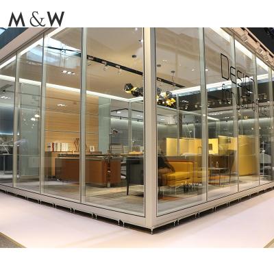 China Easy Installation Factory Direct Sale Aluminum Frame Office Glass Wall Partition Office Partition for sale