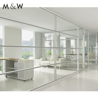 China New Product Easy Installation Design Full Glass Partition Double Height Wall Office Partition for sale