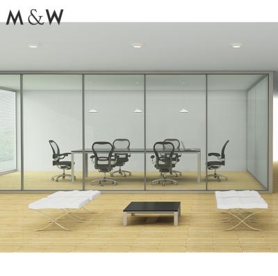 China Easy Installation Factory Glazed Price Design Glass Wall Partition Office Soundproof Partition for sale