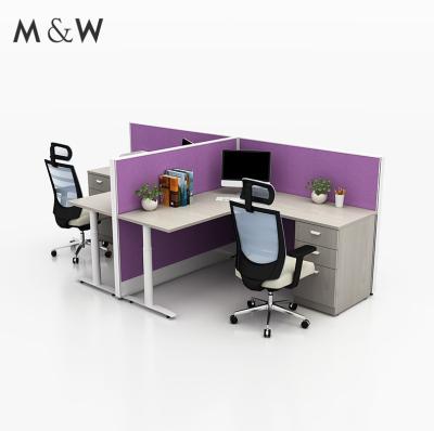 China Easy Installation High Quality Wood Office Furniture Wooden Desk Partition for sale