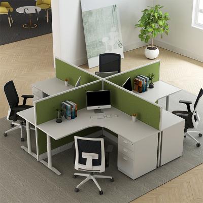 China Easy Installation Factory Furniture Modern Wholesale Office Workstation Table Commercial Office Compartment for sale