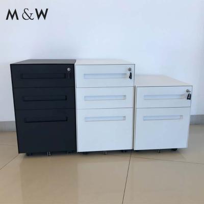 China Factory Wholesale 2 Drawer Folder 3 Storage High Metal Pedestal Convertible Mobile Filing Cabinet for sale